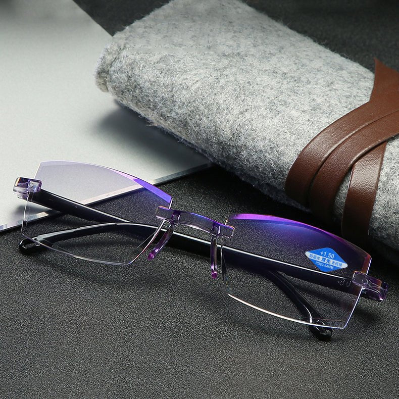 ColorLight® Blue gems high hardness Anti-wear anti blue light intelligent dual focus reading glasses