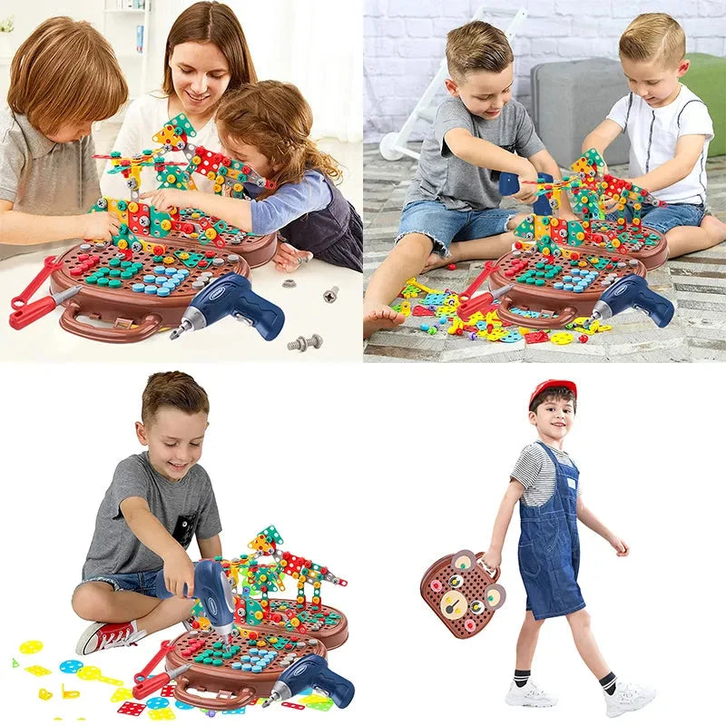 DrillCraft™ - Children Electric Drill Puzzle Toolbox