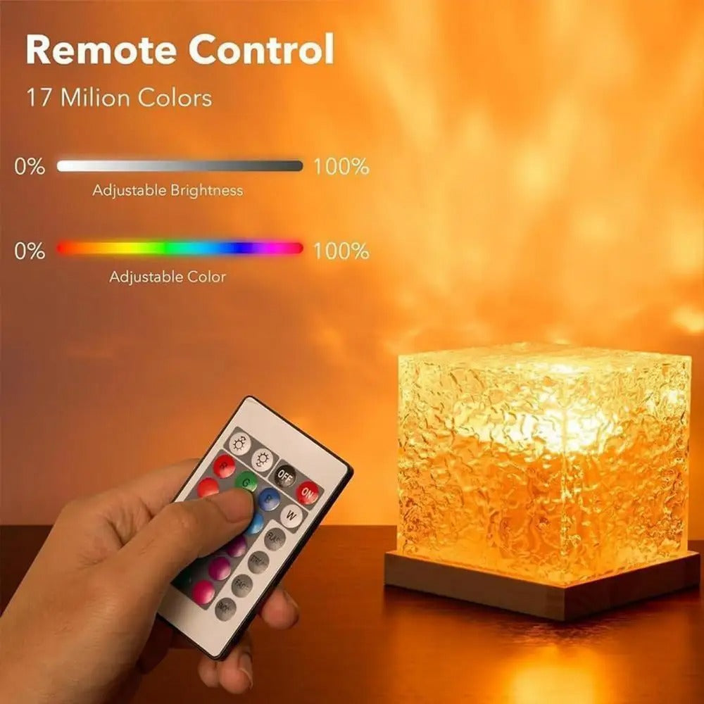 AquaFlame™ - Crystal Water Wave Lighting Projector Lamp