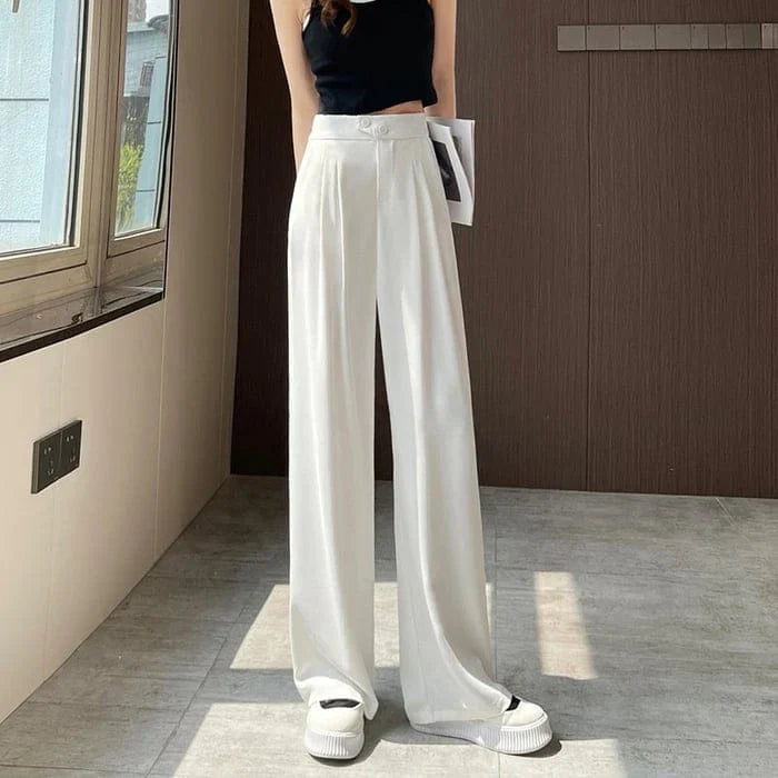 Pantalon with wide legs