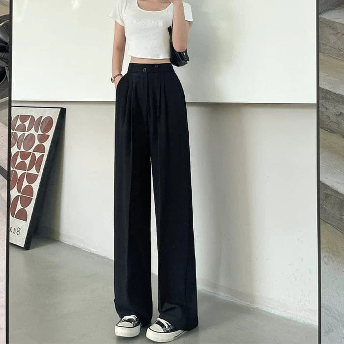 Pantalon with wide legs