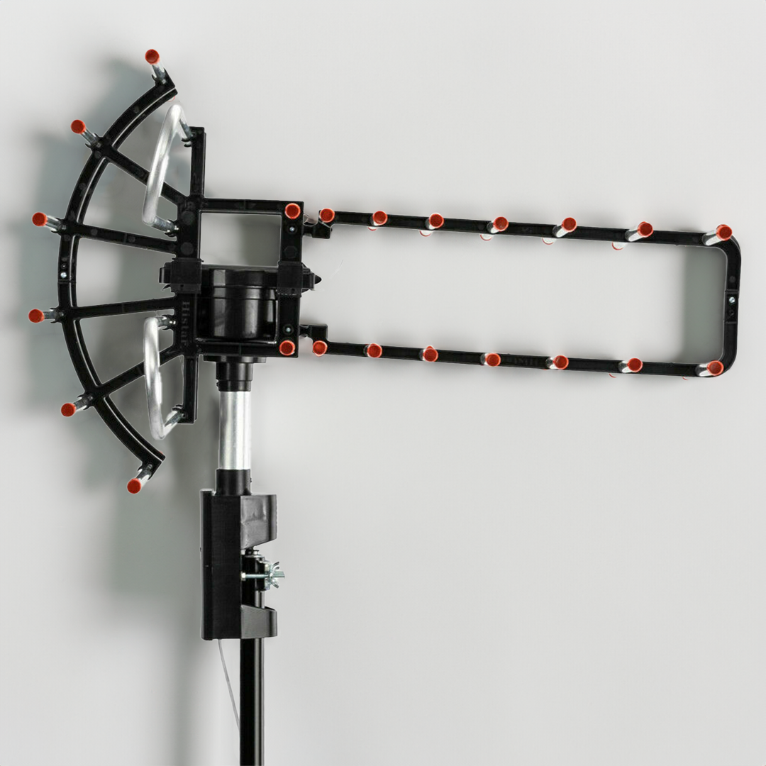 Long Range TV Antenna, 500+ Miles, 360° Outdoor American Booster, 4H VHF/UHF