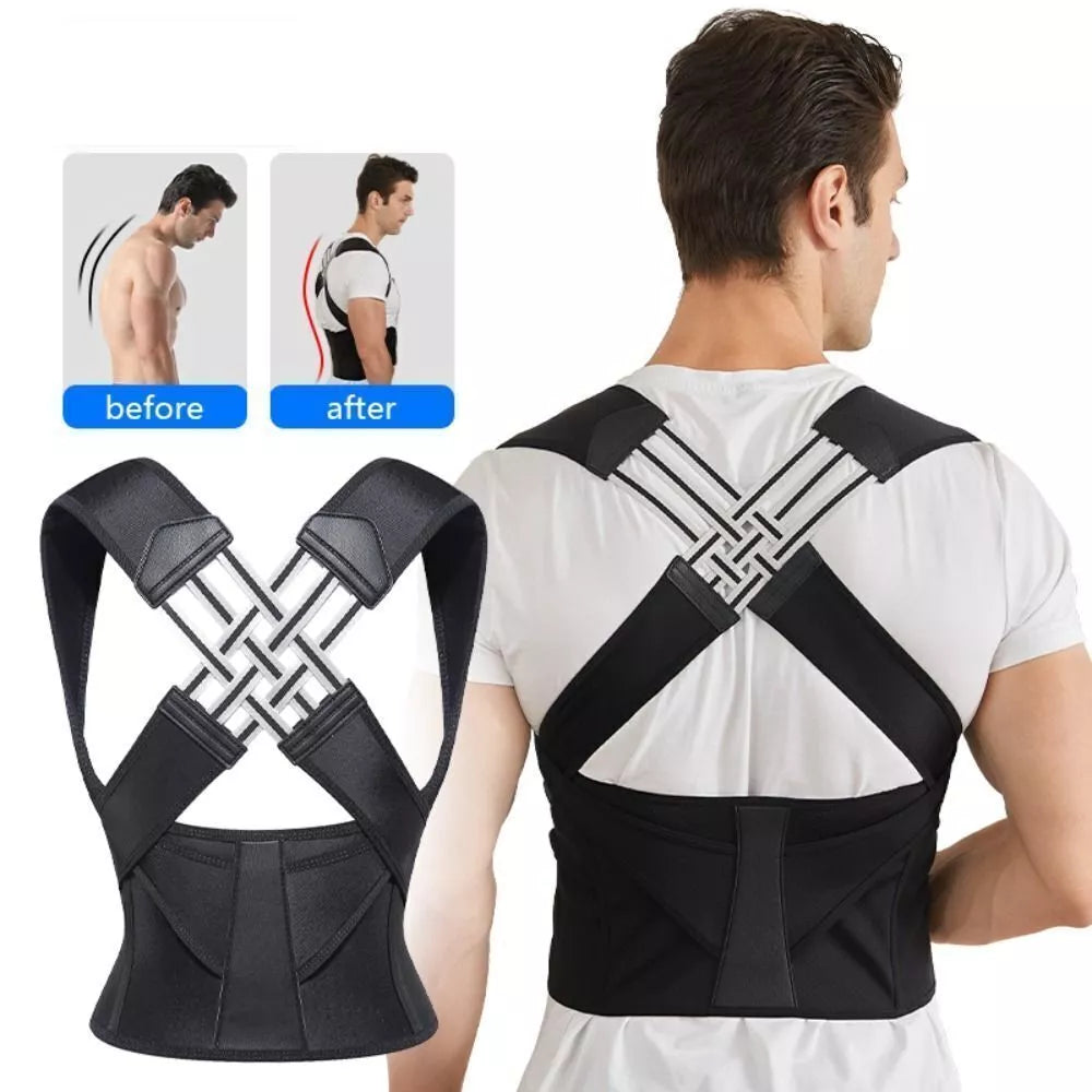 Fully Adjustable Posture Corrector - Improve Spine Clavicle Brace Posture Vest Back Posture Corrector Belt