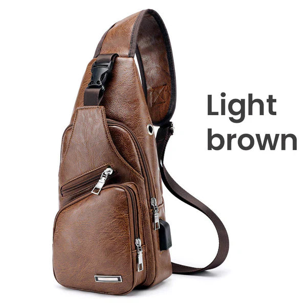 StreetSmart™ - Men's Crossbody Multifunctional Leather Bag