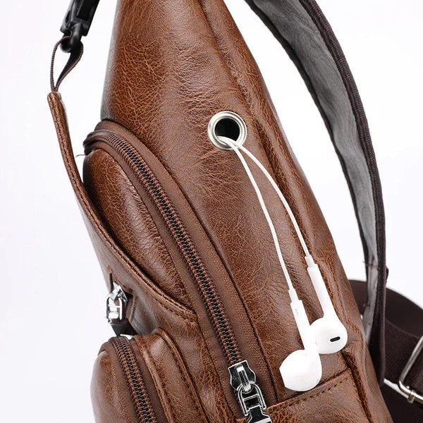 StreetSmart™ - Men's Crossbody Multifunctional Leather Bag