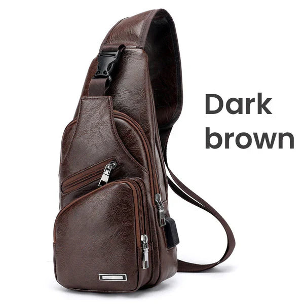 StreetSmart™ - Men's Crossbody Multifunctional Leather Bag